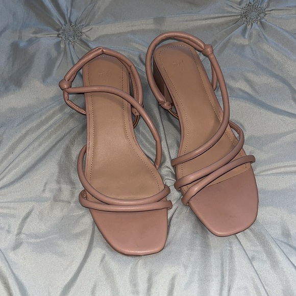 H&M BEIGE SANDALS FAUX LEATHER - Picture 6 of 13